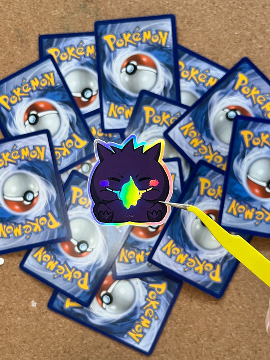 Sticker, Gengar [holographic, die-cut]