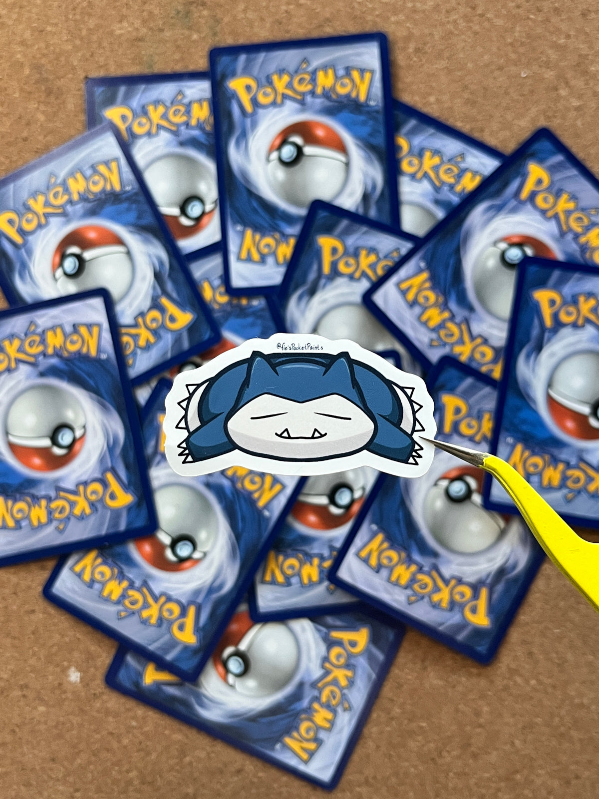 Sticker, Snorlax [plain, die-cut]