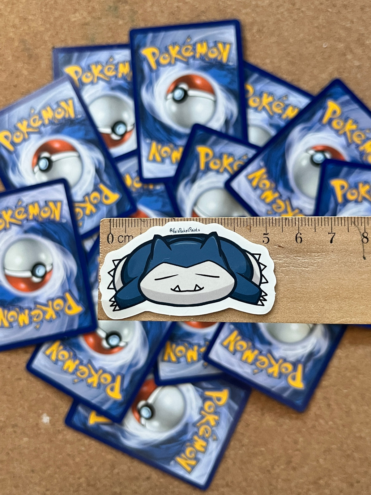 Sticker, Snorlax [plain, die-cut]